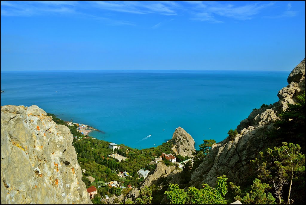 Simeiz from mount Cat Peak.
