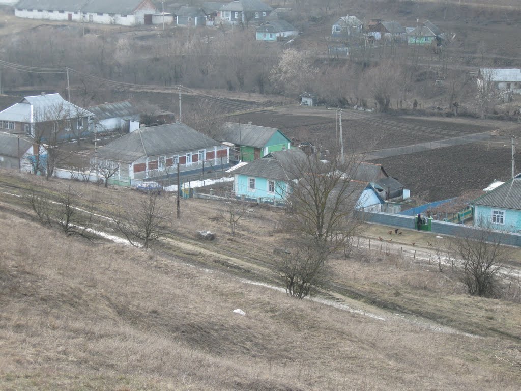 View from hill in Grabarovka, Ukraine, Vinnitsa, 2010