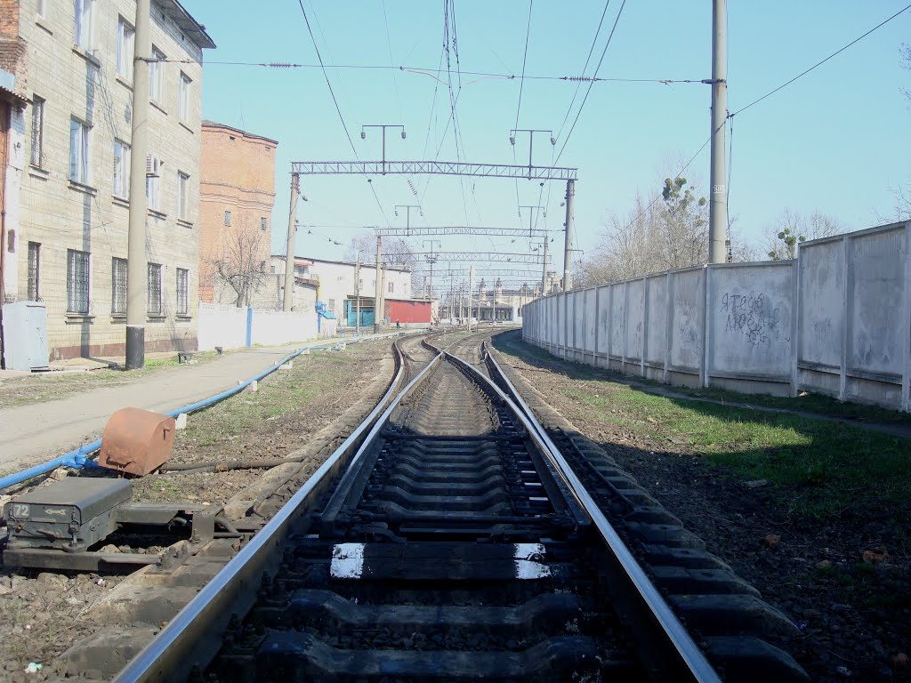 Станция Жмеринка. Вид в сторону вокзала