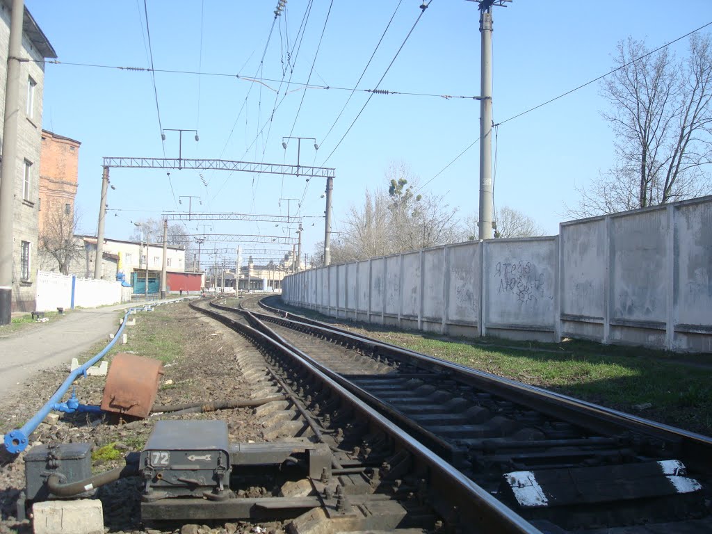 Станция Жмеринка. Вид в сторону вокзала