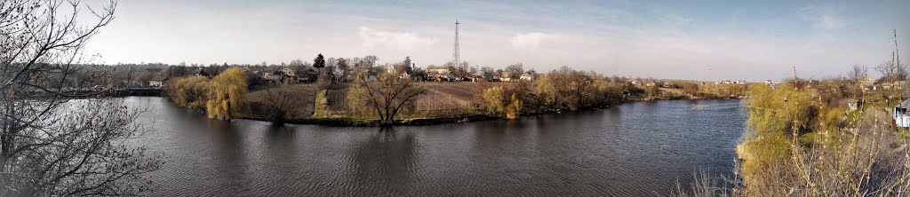 Панорама реки с огорода