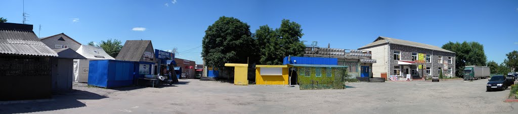 Панорама возле рынка