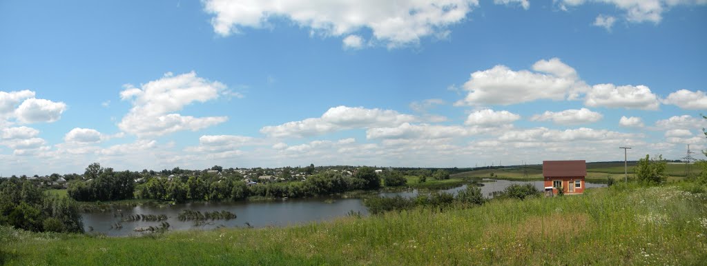 Панорама с красивым видом на речку / Panorama with a beautiful view of the river