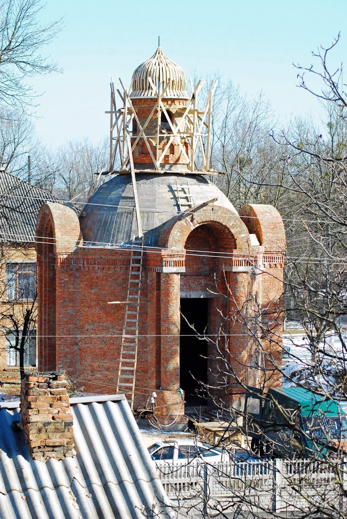 Строящийся храм Св.Николая