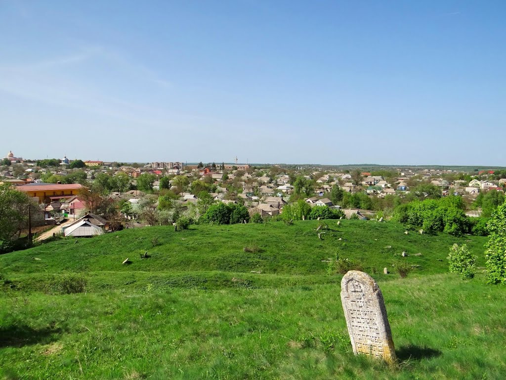 Тульчин - вид на місто з кіркуту, вид на город с еврейского кладбища, view on Tulchyn from jewish cemetery