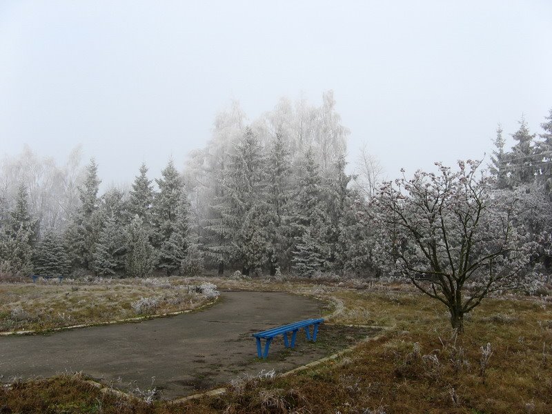 Скверик за мемориалом (Тывров)