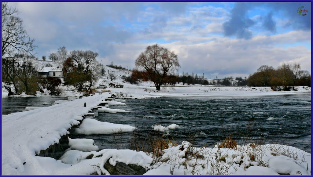 р.Південний Буг біля смт Тиврова / r.Southern Buh near the town Tyvriv 02.01.2011 14:05:50 Поділля / Podillya