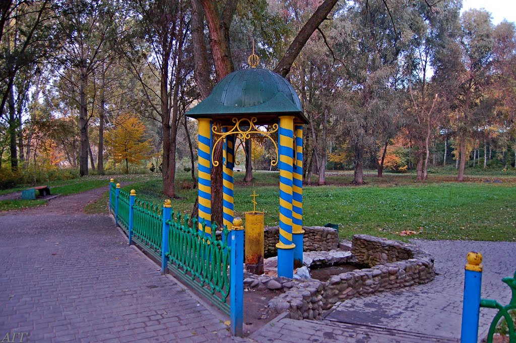 Освяченный родник в Словянском парке.Владимир-Волынский.