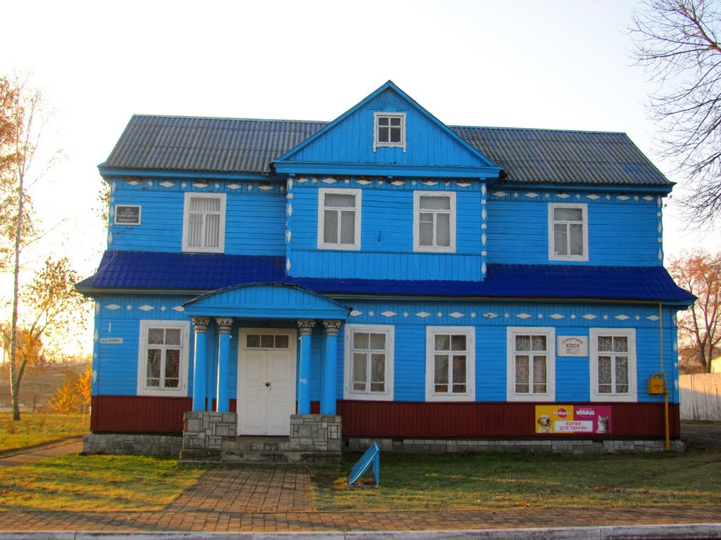 Деревянный домик месного Ст.