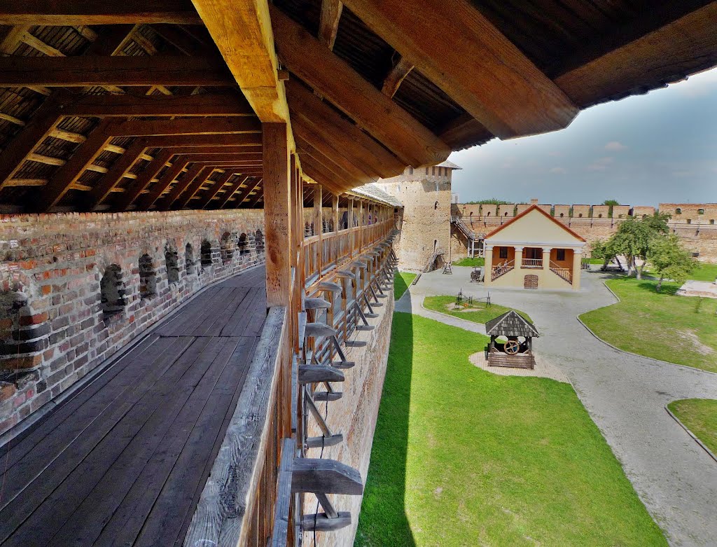 Curtain wall. Lubarts Castle. Lutsk
