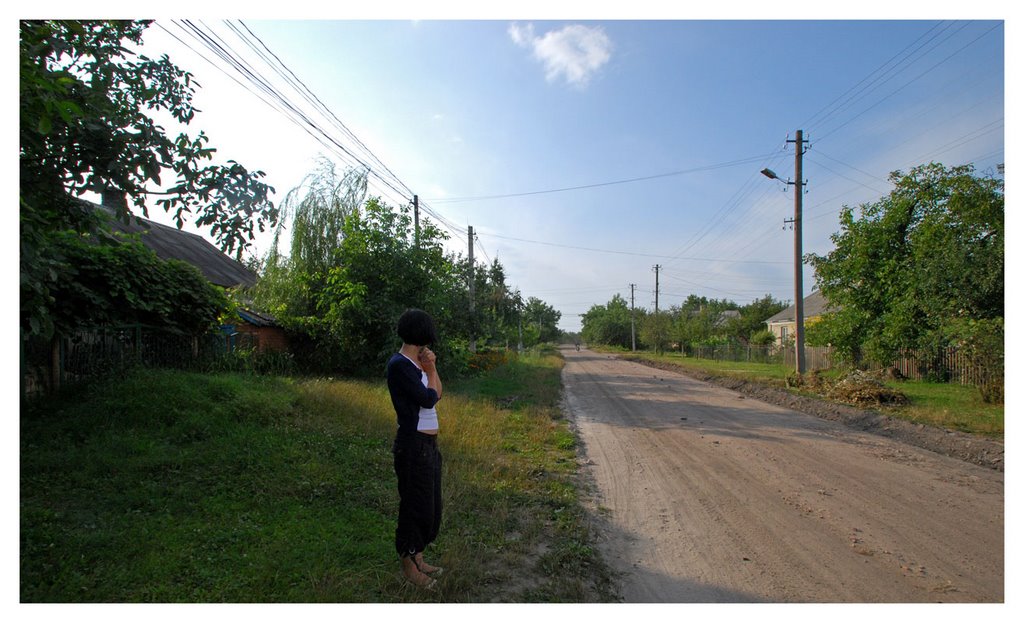 In the street. Novovolynsk