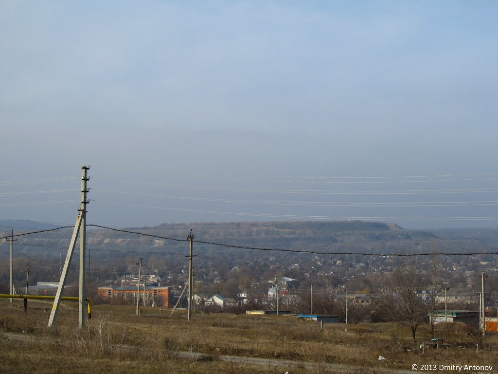 Панорама Широкого та відвалу Інгулецького карєру, 2013