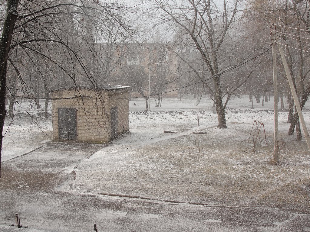 зима "первый снег" 18 январь 2012