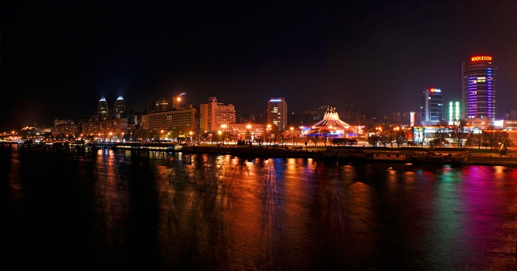 Night and the City. Dnepropetrovsk - Ночь и город... Днепропетровская набережная