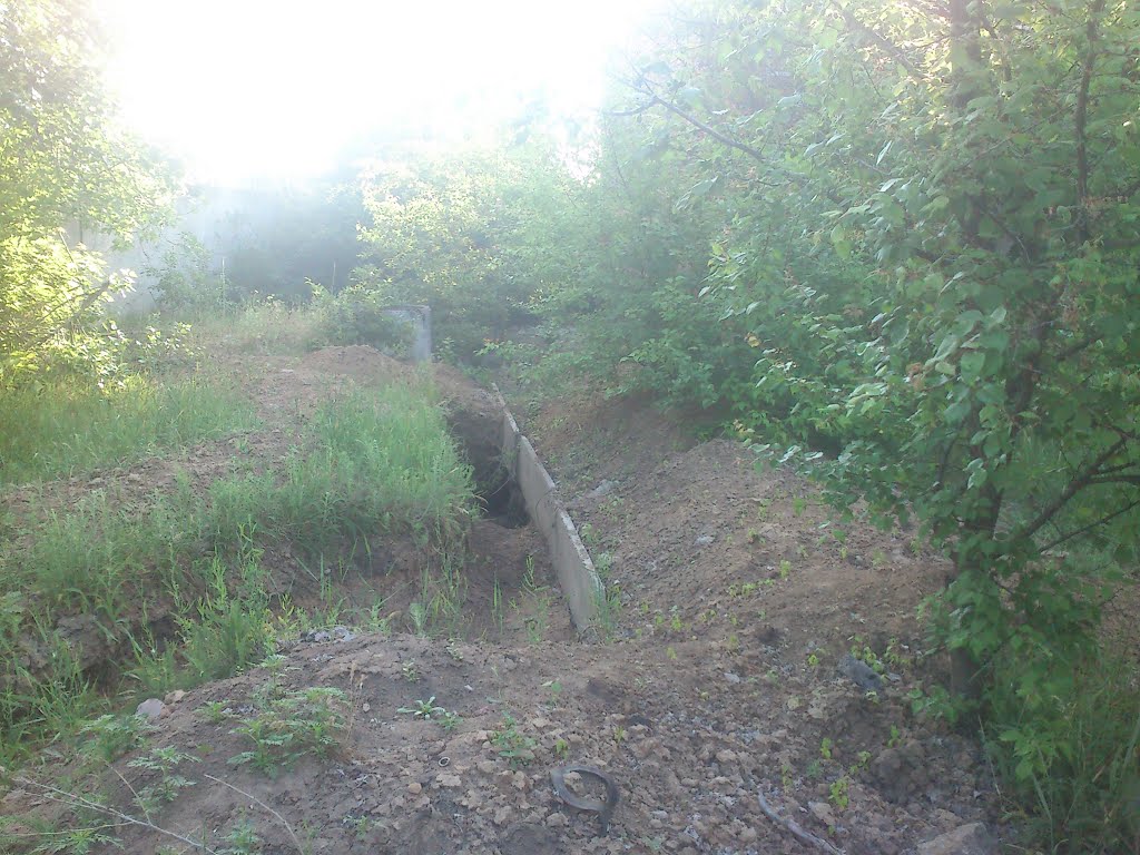 excavated trenches