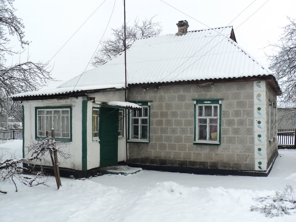 Хатынка бабушки Маруси зимой