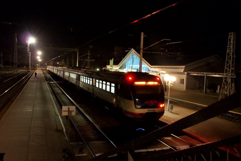 Электричка на станции Синельниково 2